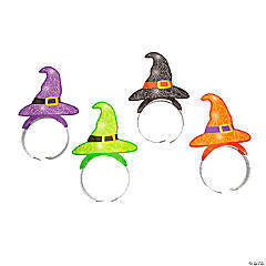 Halloween Witch Hat Headbands - 12 Pc.