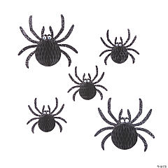 Hanging Honeycomb Spider Decorations
