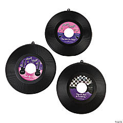 Hanging Record Decorations - 6 Pc.