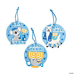 Hanukkah Animal Ornament Craft Kit - Makes 12