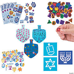 Hanukkah Craft Supplies Kit for 48