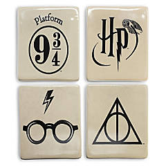 Harry Potter Icons Reusable Plastic Straws Set of 4