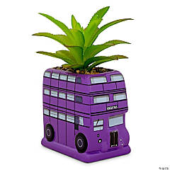 Harry Potter Knight Bus 3-Inch Ceramic Mini Planter With Artificial Succulent
