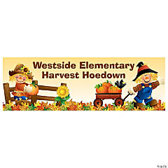 Harvest Hoedown Fall Custom Banner - Medium