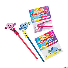 Heart Pencil Topper Craft Kit Valentine Exchanges for 24