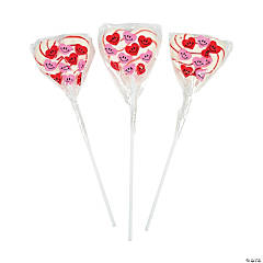 Heart-Shaped Swirl Lollipops