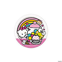 Hello Kitty & Friends Party Round Dessert Plates - 8 Ct.