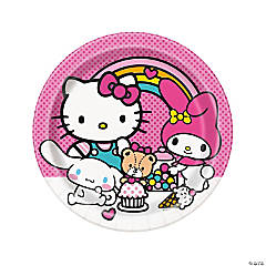 Hello Kitty & Friends Party Round Dinner Plates - 8 Ct.