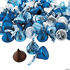 Hershey’s<sup>®</sup> Blue & Silver Kisses<sup>®</sup> Chocolate Candy - 65 Pc.