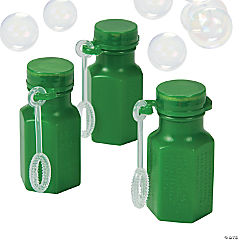 Hexagon Green Mini Bubble Bottles