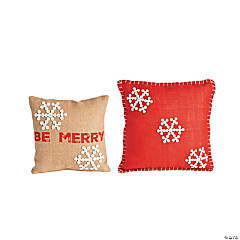 Holiday Handicraft Pillows - 2 Pc.