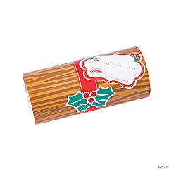 Holiday Log Favor Boxes - 12 Pc.