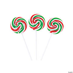 Holiday Swirl Lollipops - 12 Pc.