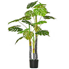 Great Choice Products Goplus 4Ft Fake Monstera Deliciosa Plant