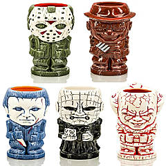 https://s7.orientaltrading.com/is/image/OrientalTrading/SEARCH_BROWSE/horror-series-1-ceramic-geeki-tiki-mugs-set-of-5-pinhead-pennywise-jason-voorhees-michael-myers-freddy-krueger~14302246$NOWA$