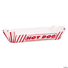 Hot Dog Paper Trays - 8 Pc.