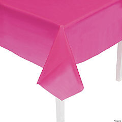 Hot Pink Plastic Tablecloth