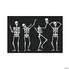 Humorous Skeletons Backdrop Halloween Decoration - 3 Pc.