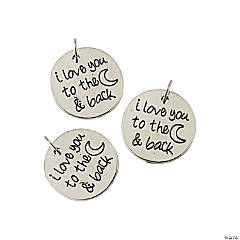 I Love You to the Moon Charms