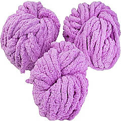 iDIY Chunky Yarn 3 Pack (24 Yards Each Skein) - Indigo Blue - Fluffy  Chenille Yarn Perfect for Soft Throw and Baby Blankets, Arm Knitting,  Crocheting