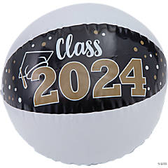 Inflatable Class of 2024 Medium Beach Balls - 12 Pc.