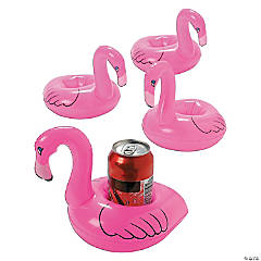 Inflatable Floating Flamingo Coasters - 4 Pc.