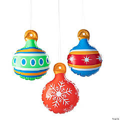 Inflatable Hanging Ornaments - 12 Pc.