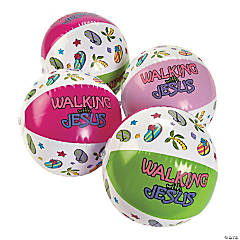 Inflatable Walking with Jesus Beach Balls
