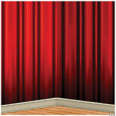 Insta-Theme Red Curtain Backdrop
