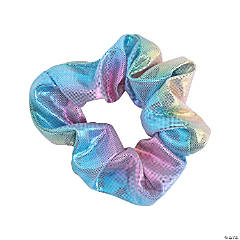 Iridescent Rainbow Scrunchies - 12 Pc.