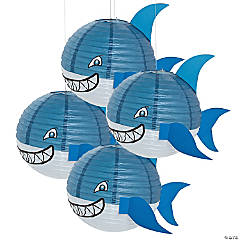 Jawsome Shark Paper Lanterns - 4 Pc.