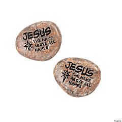 Jesus the Name Above All Names Worry Stones - 12 Pc.