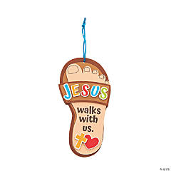 Jesus Walks with Us Sandal Craft Kit - Makes 12