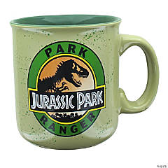 Jurassic Park Ranger Ceramic Camper Mug  Holds 20 Ounces