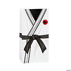 Karate Black Belt Treat Bags - 12 Pc.