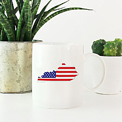Kentucky US Flag Ceramic Mug