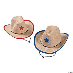 Kids Cowboy Hats with Star - 12 Pc.