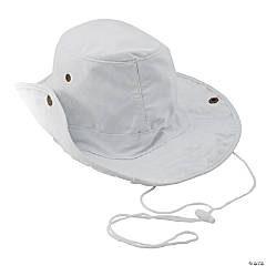 Kids' DIY White Outback Hats - 12 Pc.