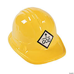 Kids’ I Work For God Construction Hats - 12 Pc.