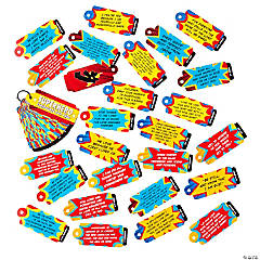 Kids’ Superhero Scripture Cards on a Ring - 12 Pc.