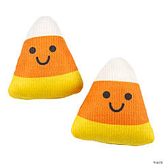 Knitted Stuffed Candy Corn Characters – 12 Pc.