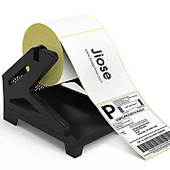 Label Holder, Thermal Label Holder for Rolls and Fan-Fold Labels, Work with Desktop Label Printer
