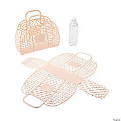 Large Neutral Jelly Beach Totes - 6 Pc.