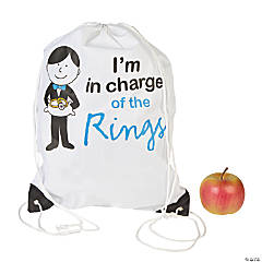 Large Ring Bearer Drawstring Bag