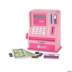 Learning Resources Pretend and Play® Teaching ATM  Bank - Pink