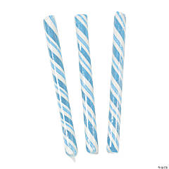 Light Blue Hard Candy Sticks - 80 Pc.