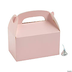 Light Pink Favor Boxes - 12 Pc.