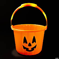 Light-Up Jack-O'-Lantern BPA-Free Plastic Trick-or-Treat Bucket