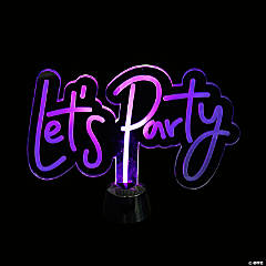 Light-Up Let’s Party Sign