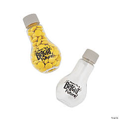 Lightbulb-Shaped BPA-Free Plastic Containers - 12 Pc.